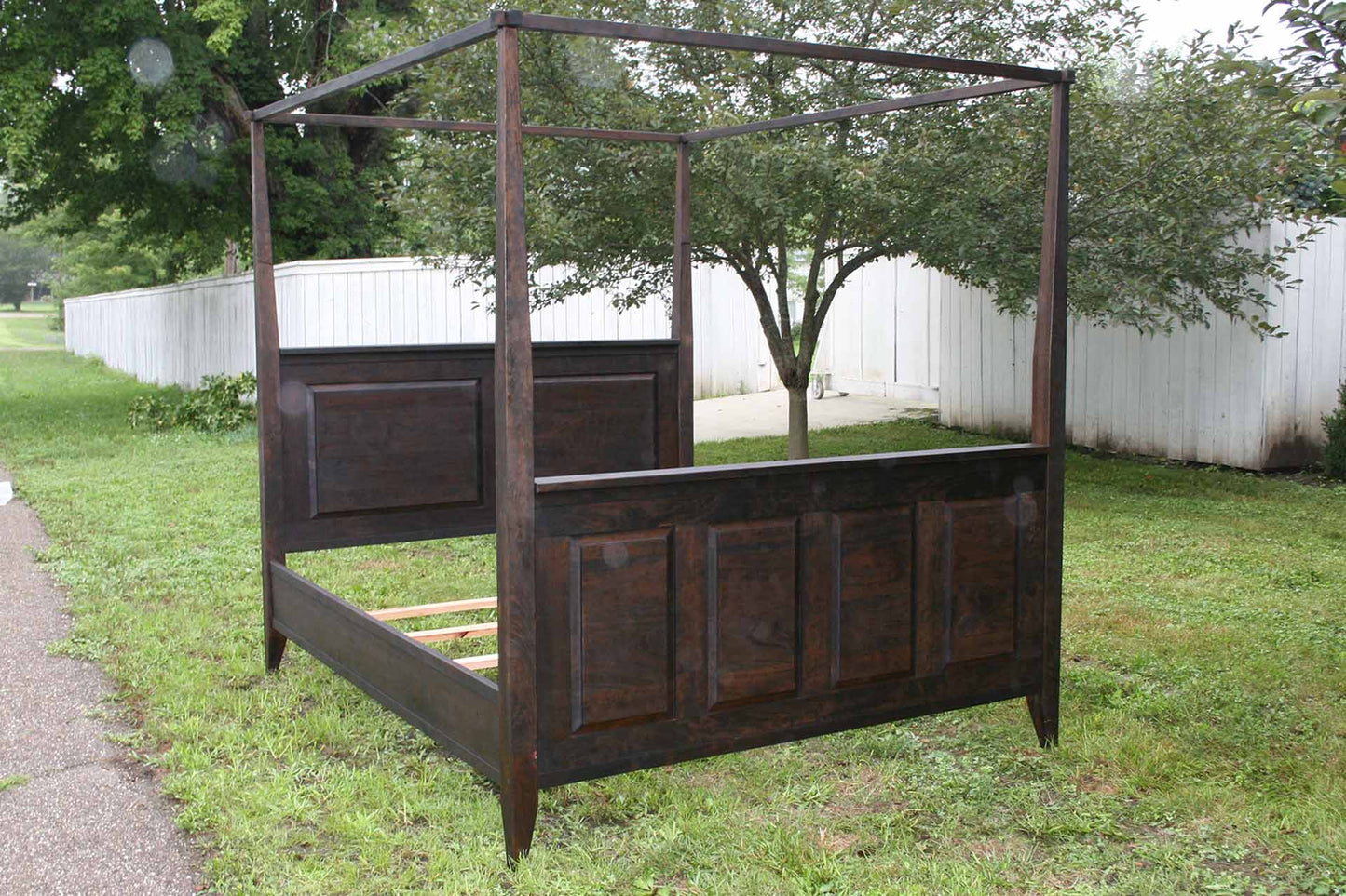 Canopy Bed with a Box Spring base