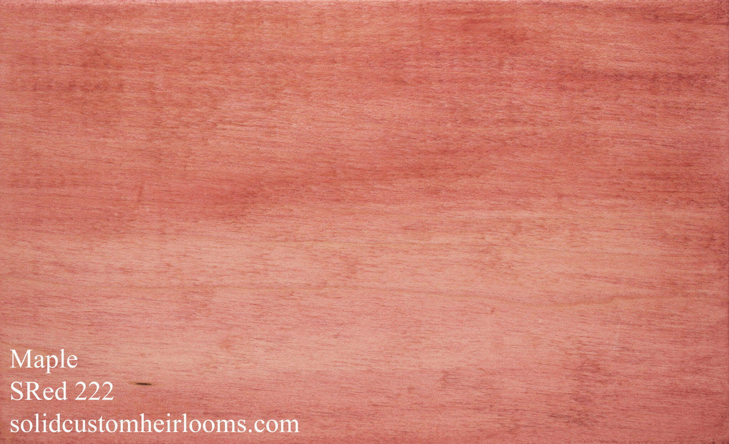 maple with a reddish stain