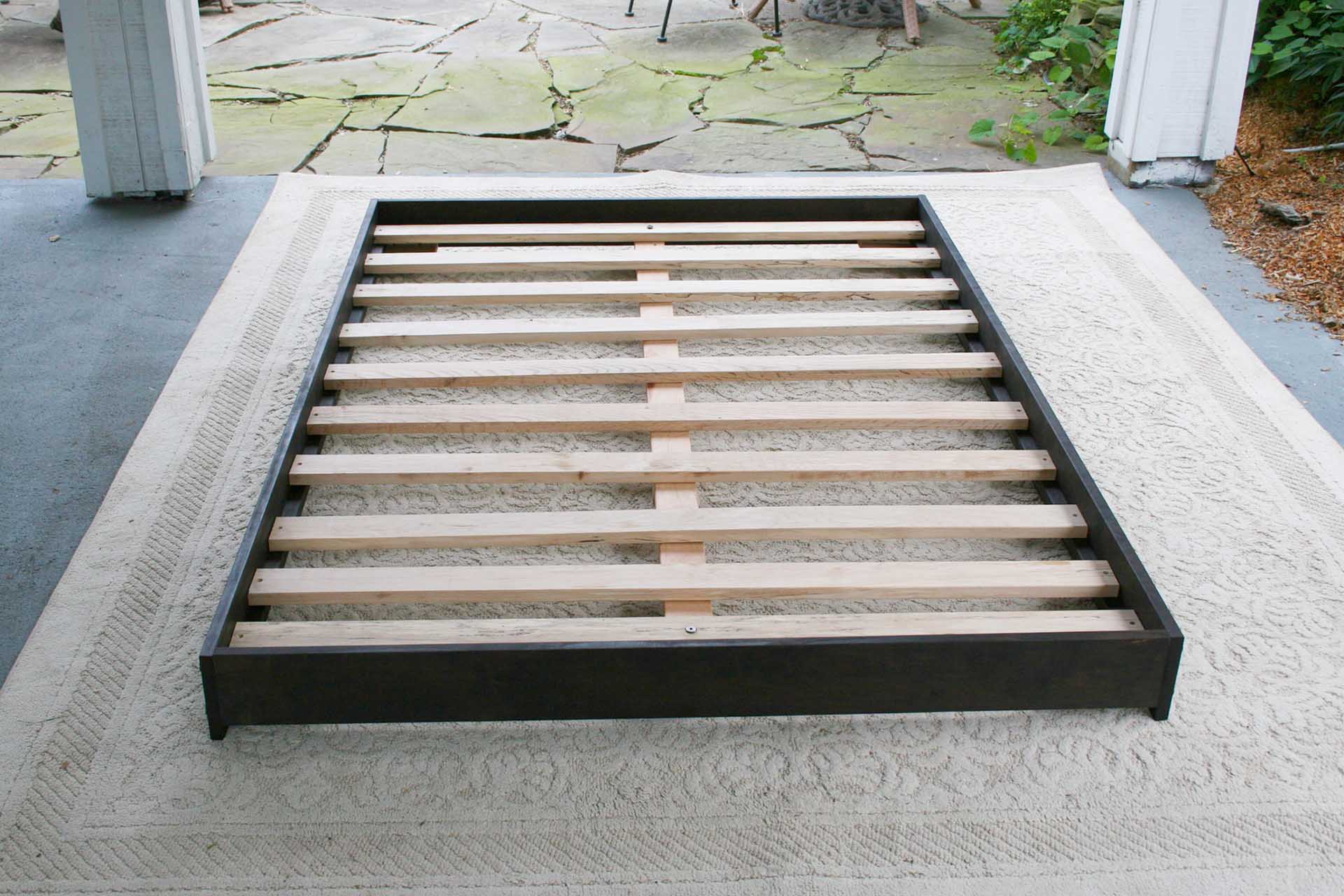 low bed top view