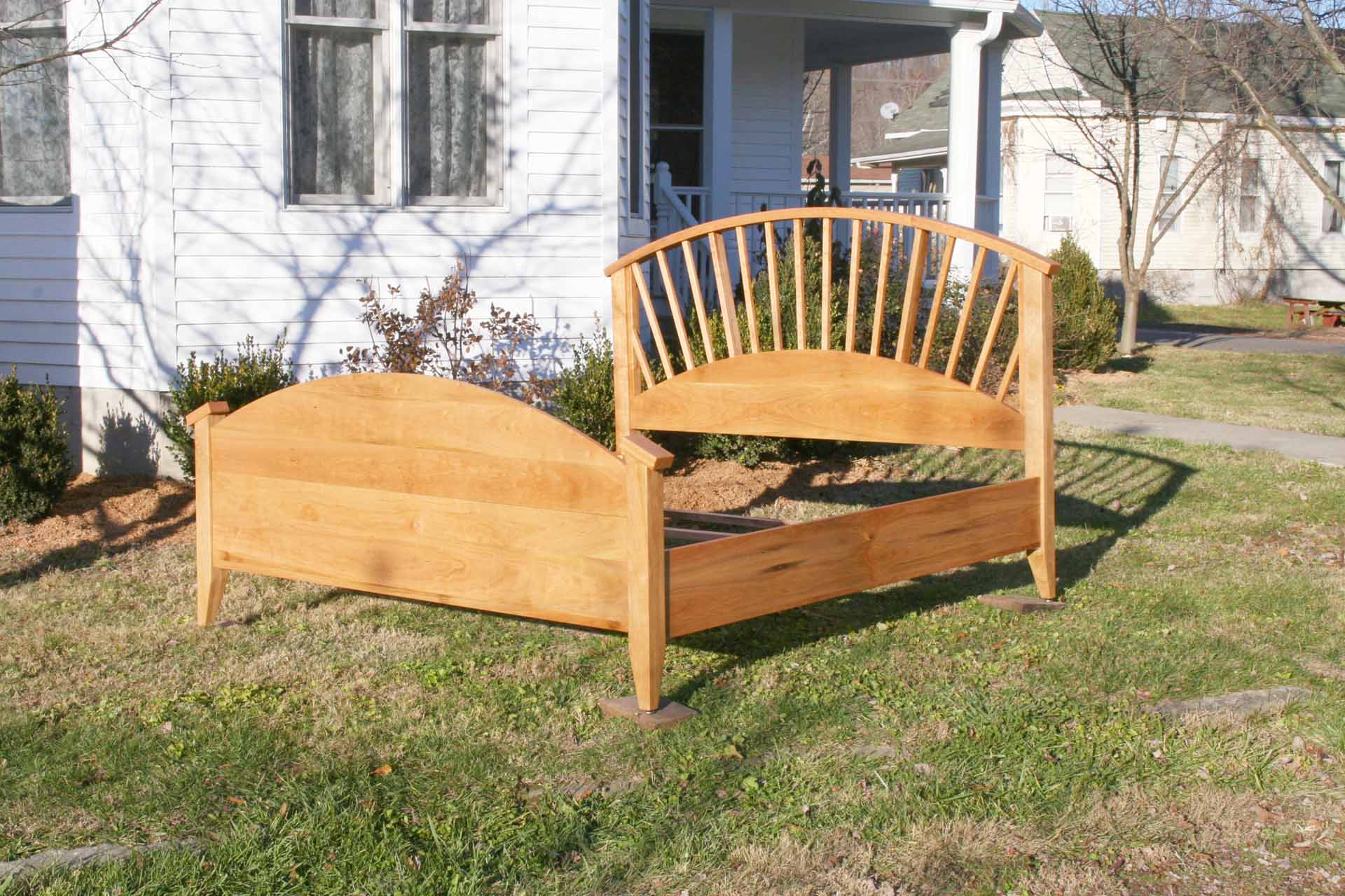 natural spindle bed