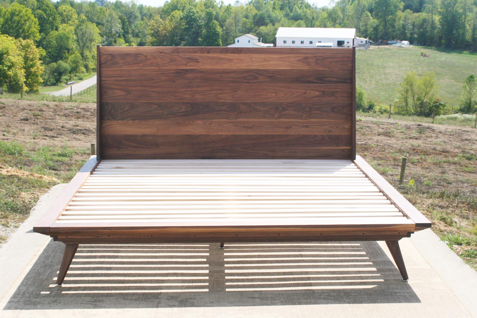 Mid Century Modern Platform Bed