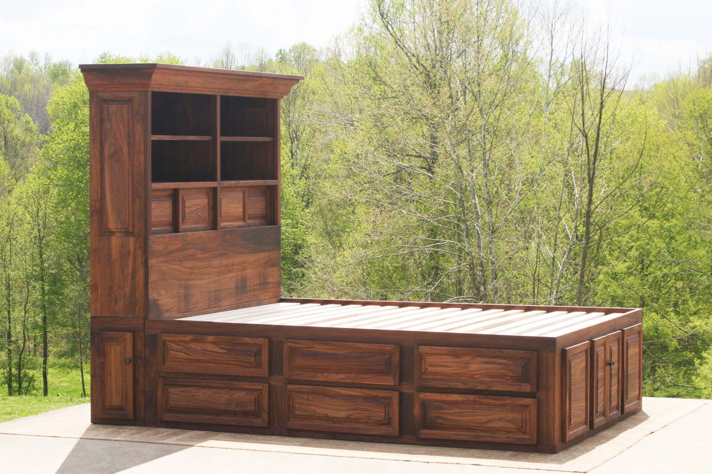 12 drawer captain's bed with storage headboard NdFnC01