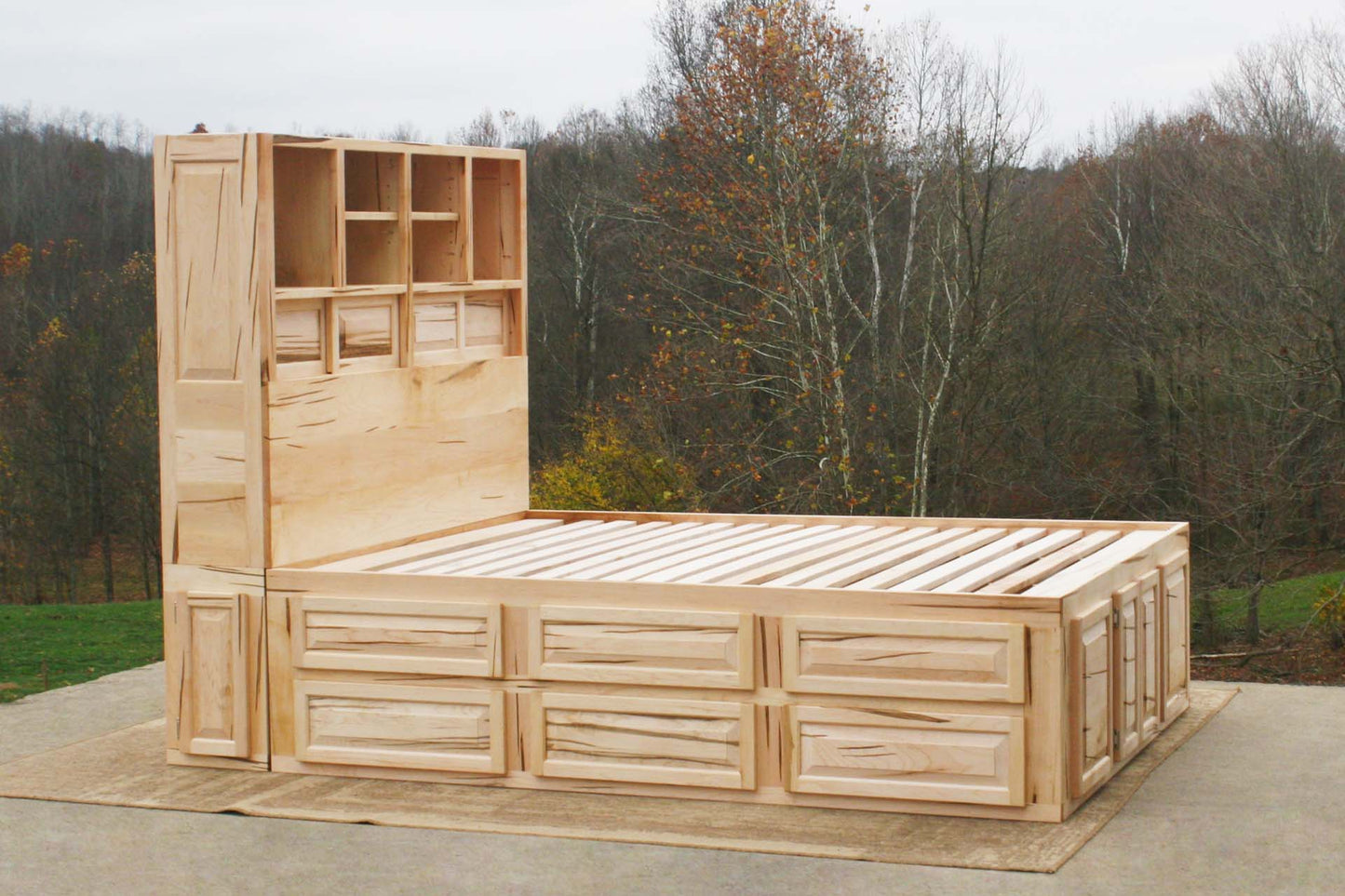12 drawer captain's bed with storage headboard NdFnC01