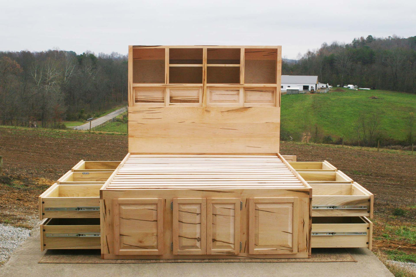 12 drawer captain's bed with storage headboard NdFnC01