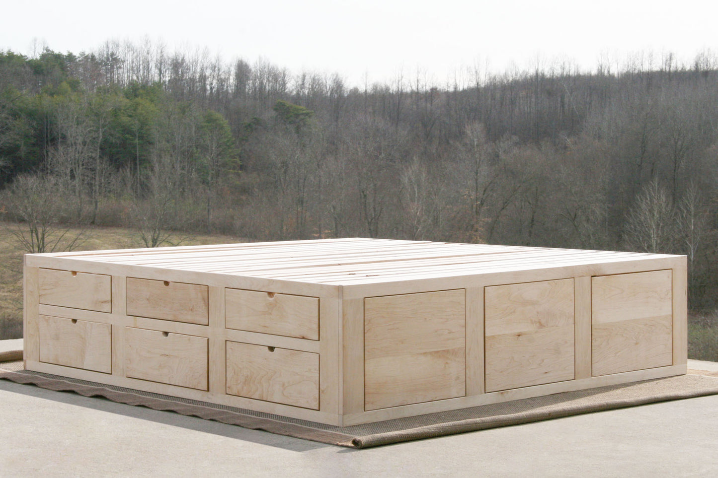 Mates bed with 6 drawers on 1 side