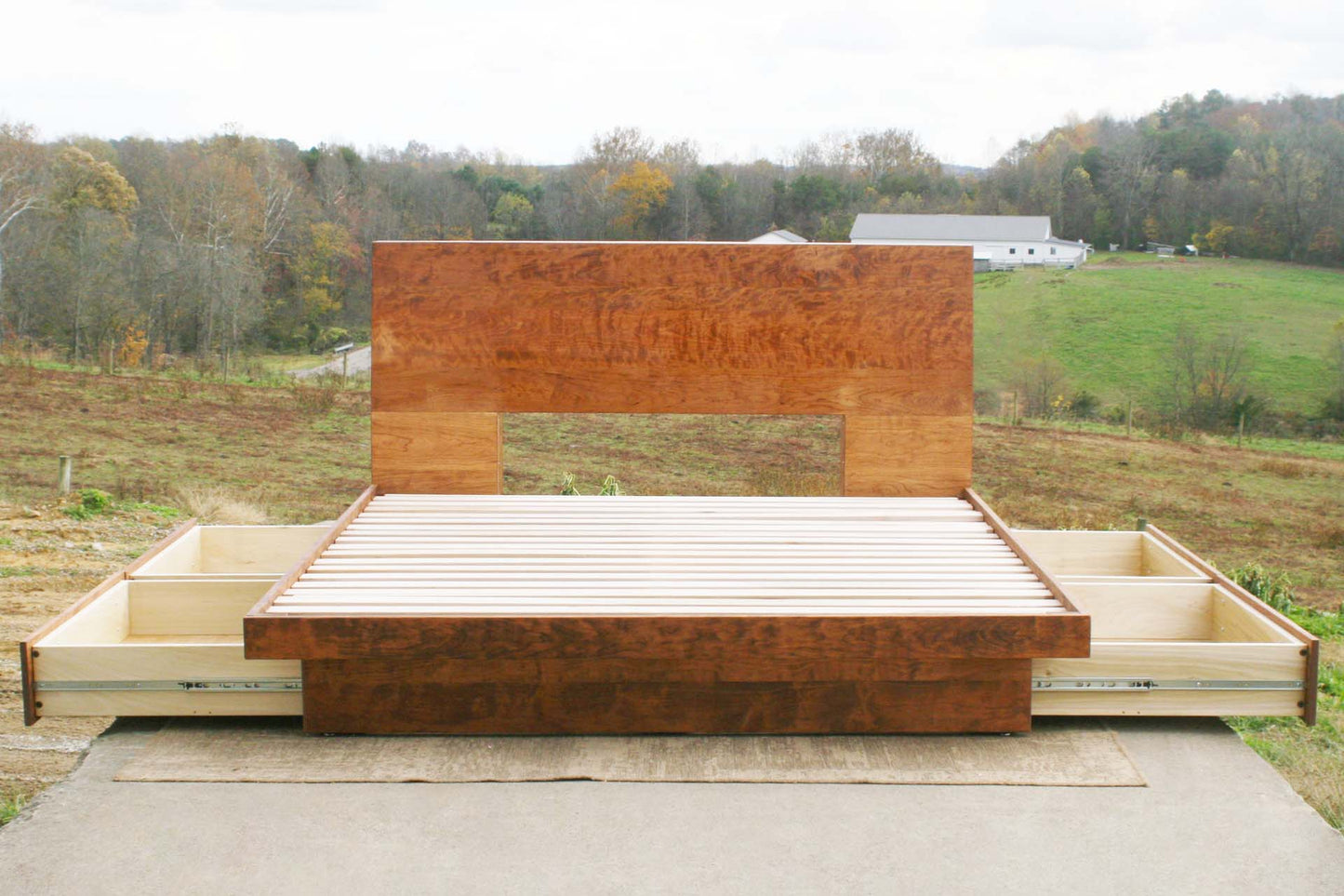 Four drawer storage bed with headboard storage NdFvC03