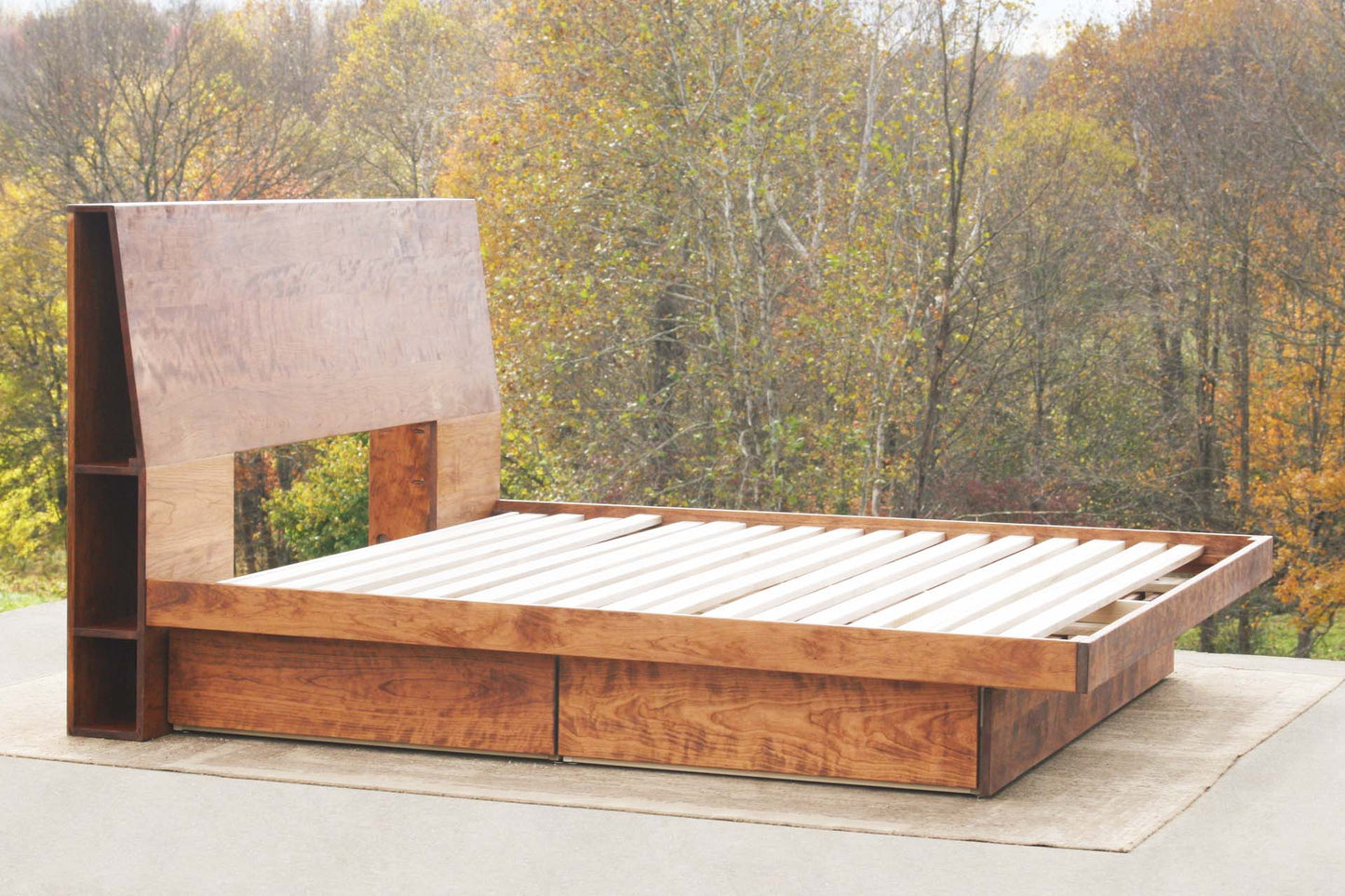 Four drawer storage bed with headboard storage NdFvC03