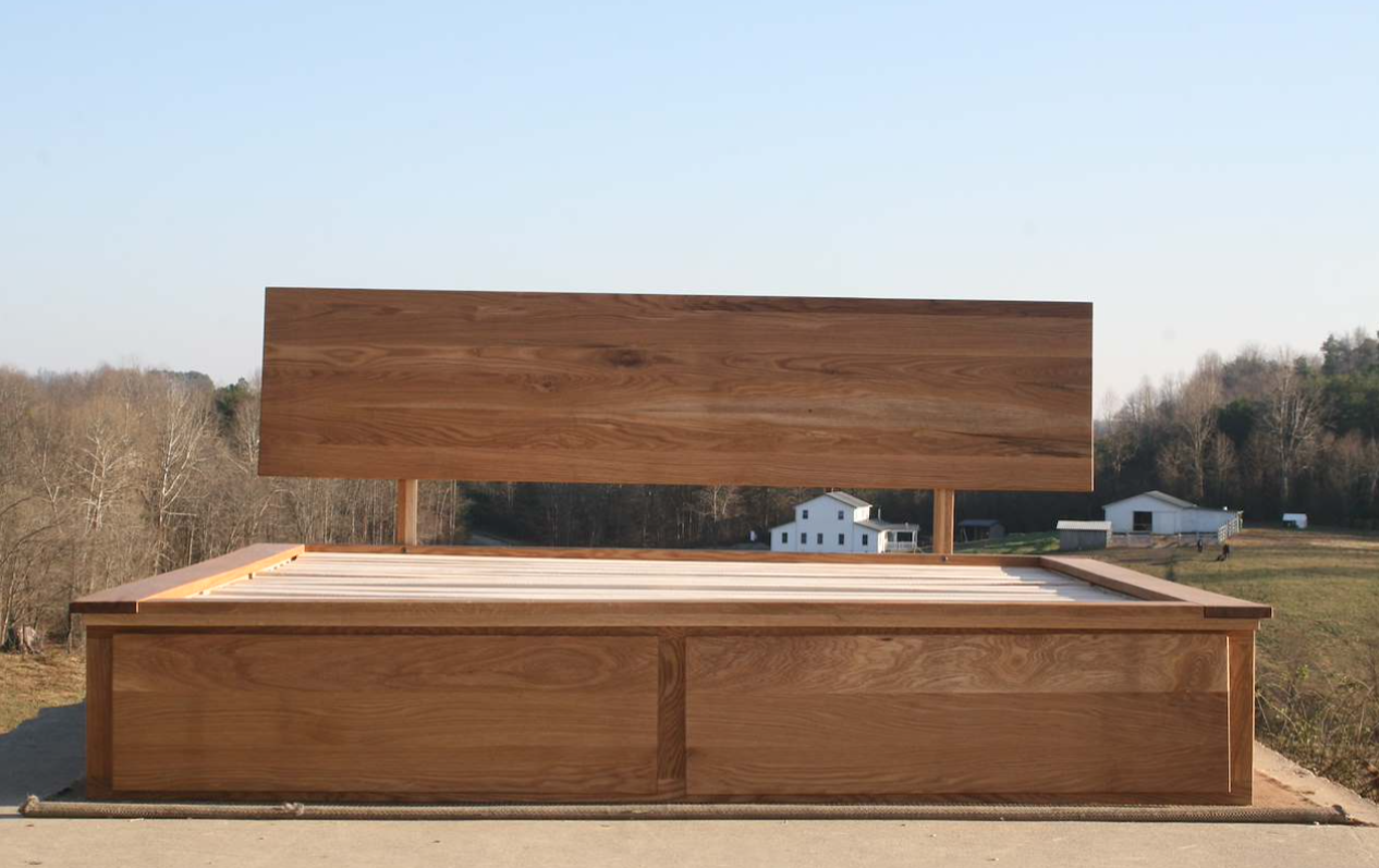 Footboard Storage Bed with 2 Drawers and Slanted Headboard NdFvS01-SF2