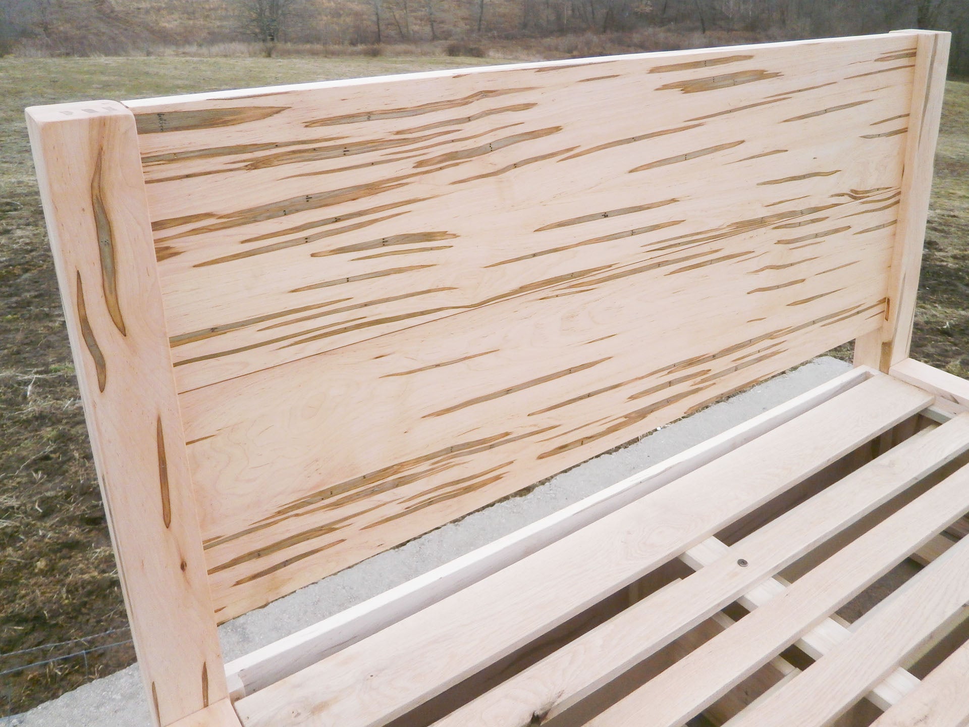head board of Storage Bed with 6 drawers and tall headboard