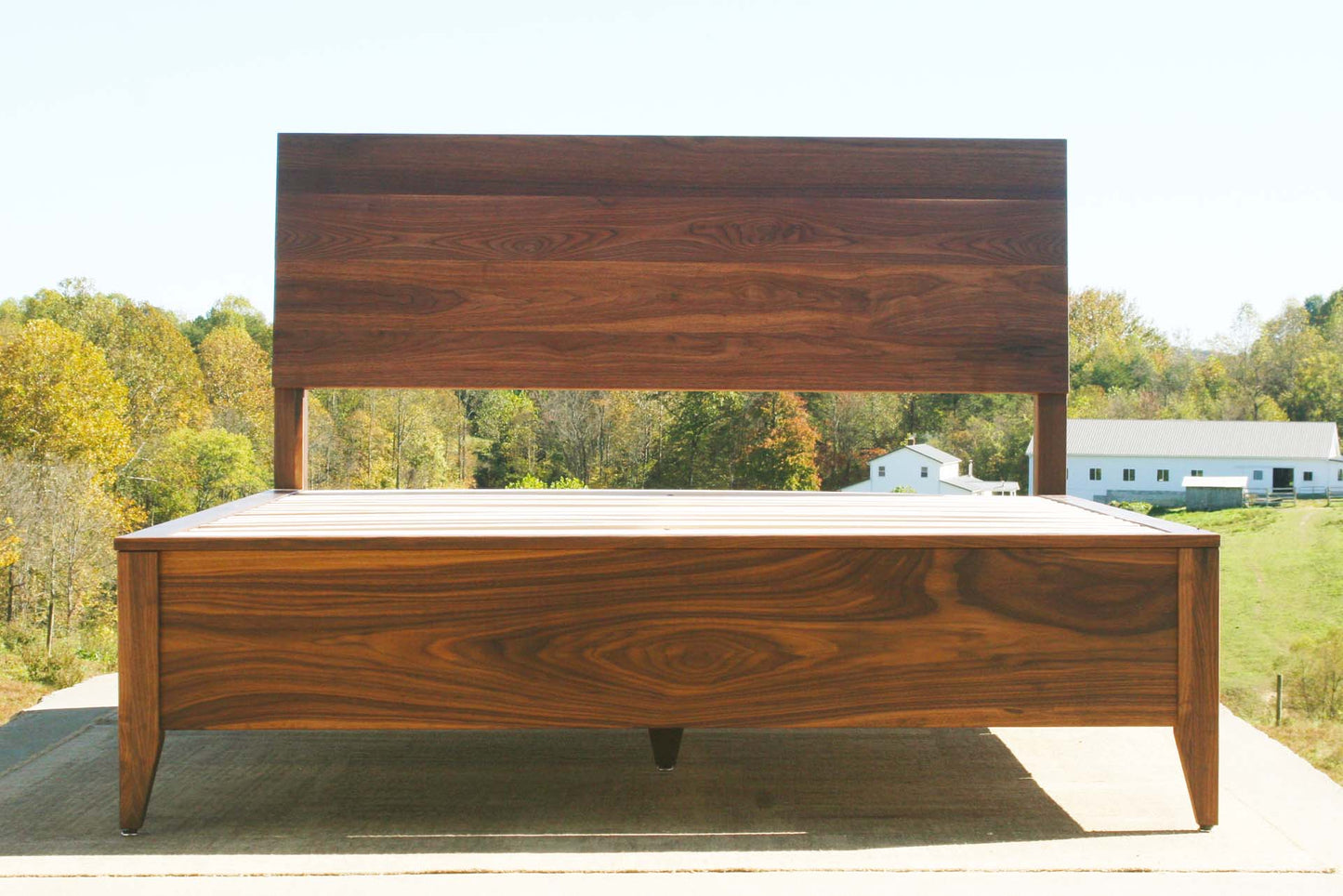 custom Platform storage bed with headboard