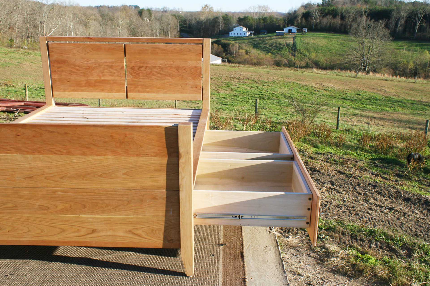 drawers of storage bed with cubby