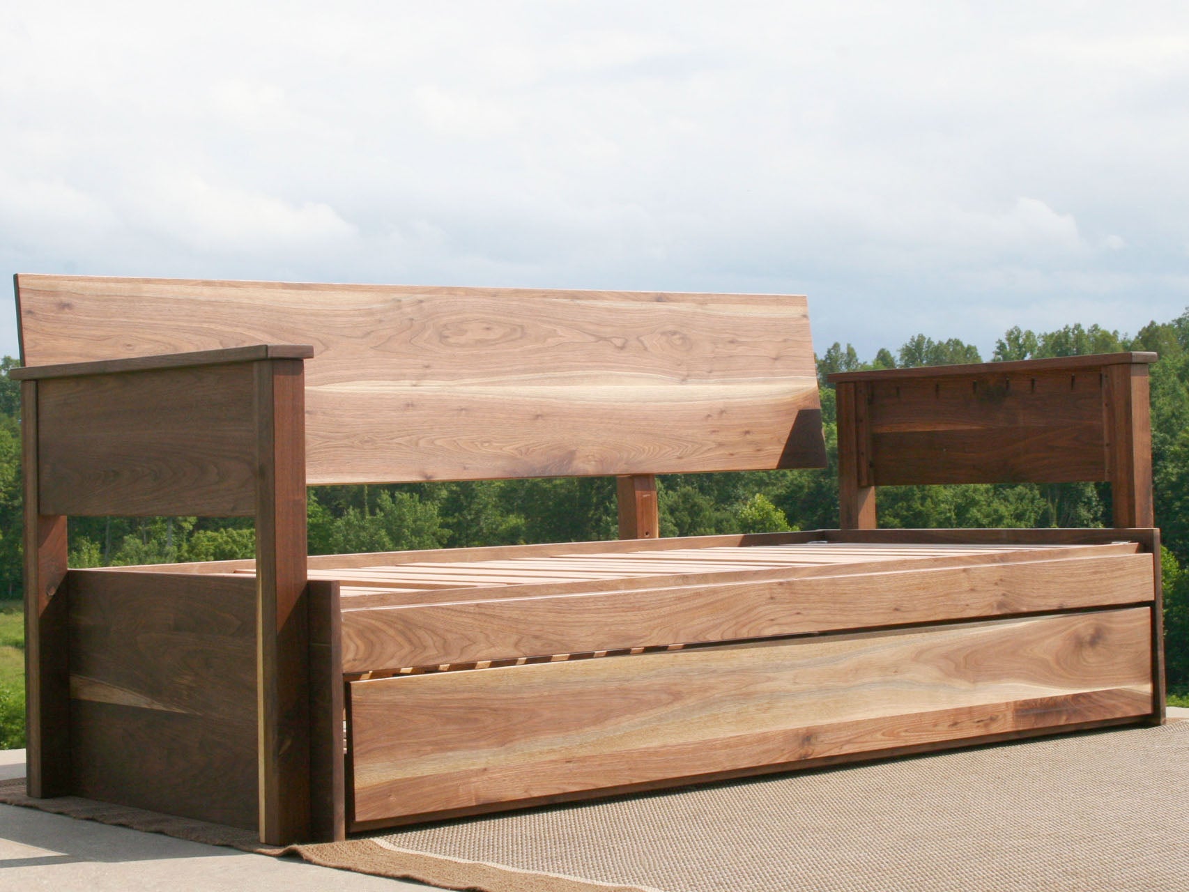 daybed with trundle front angled view