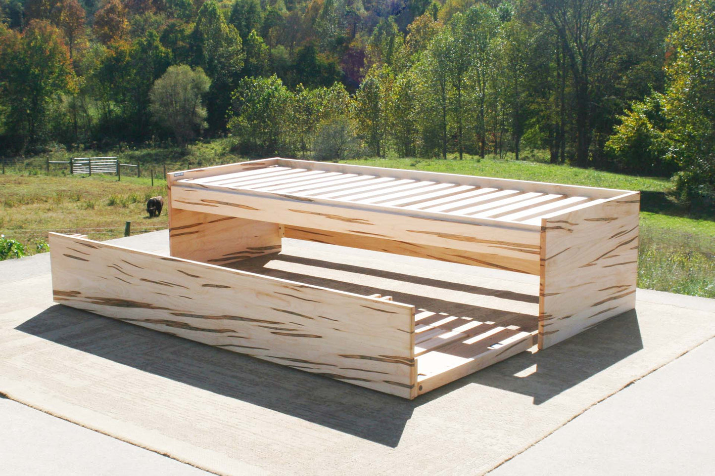 trundle out custom Daybed with trundle and backboard