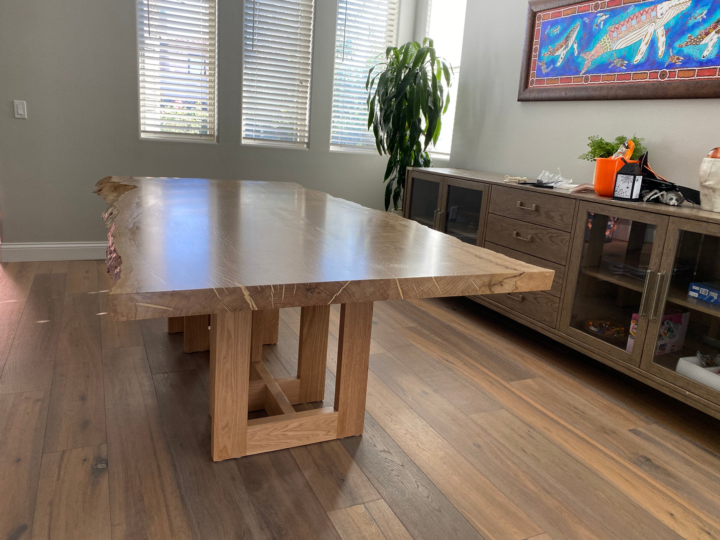 Live Edge Dining Table - Heritiage Oak