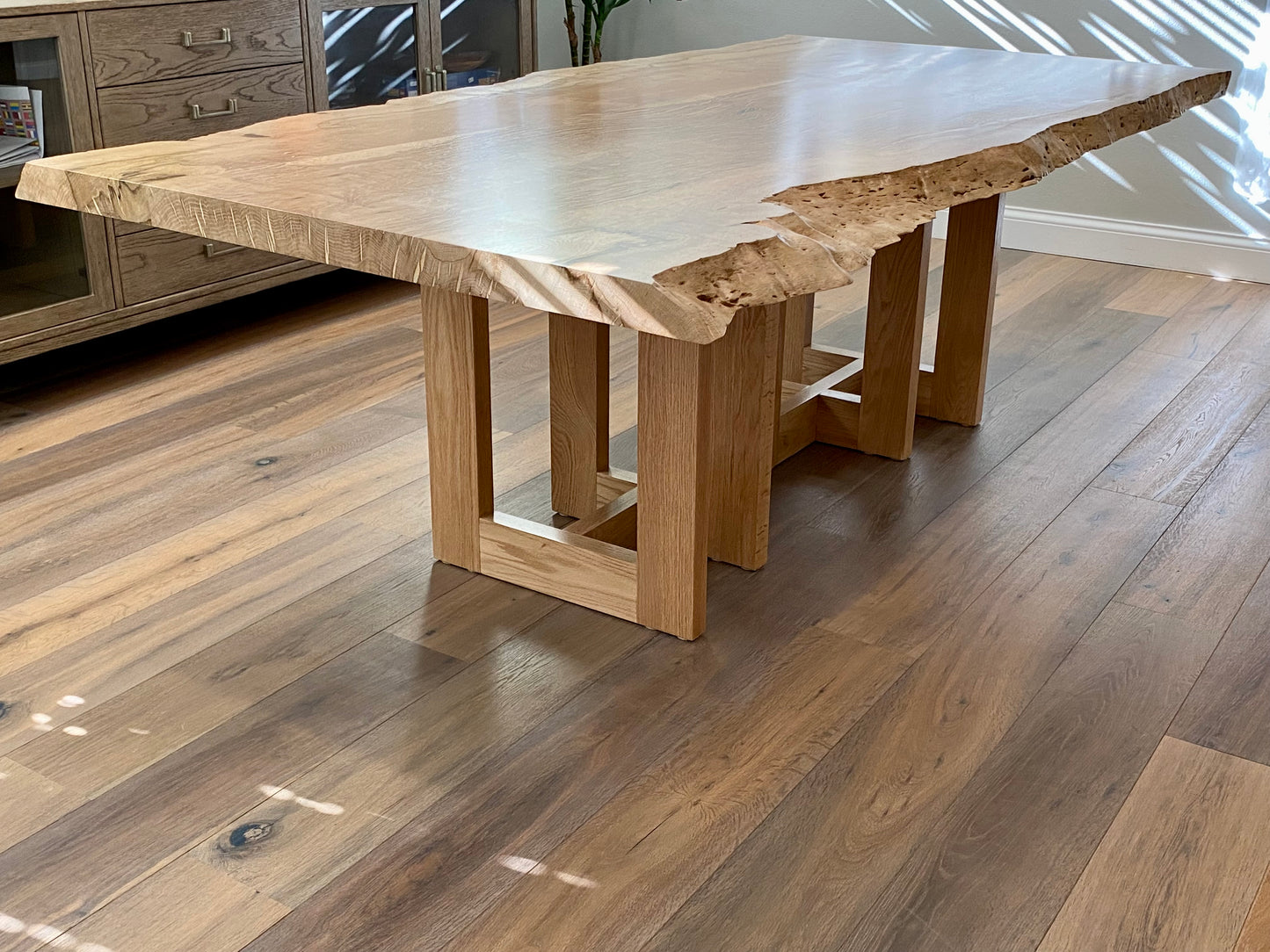 Live Edge Dining Table - Heritiage Oak