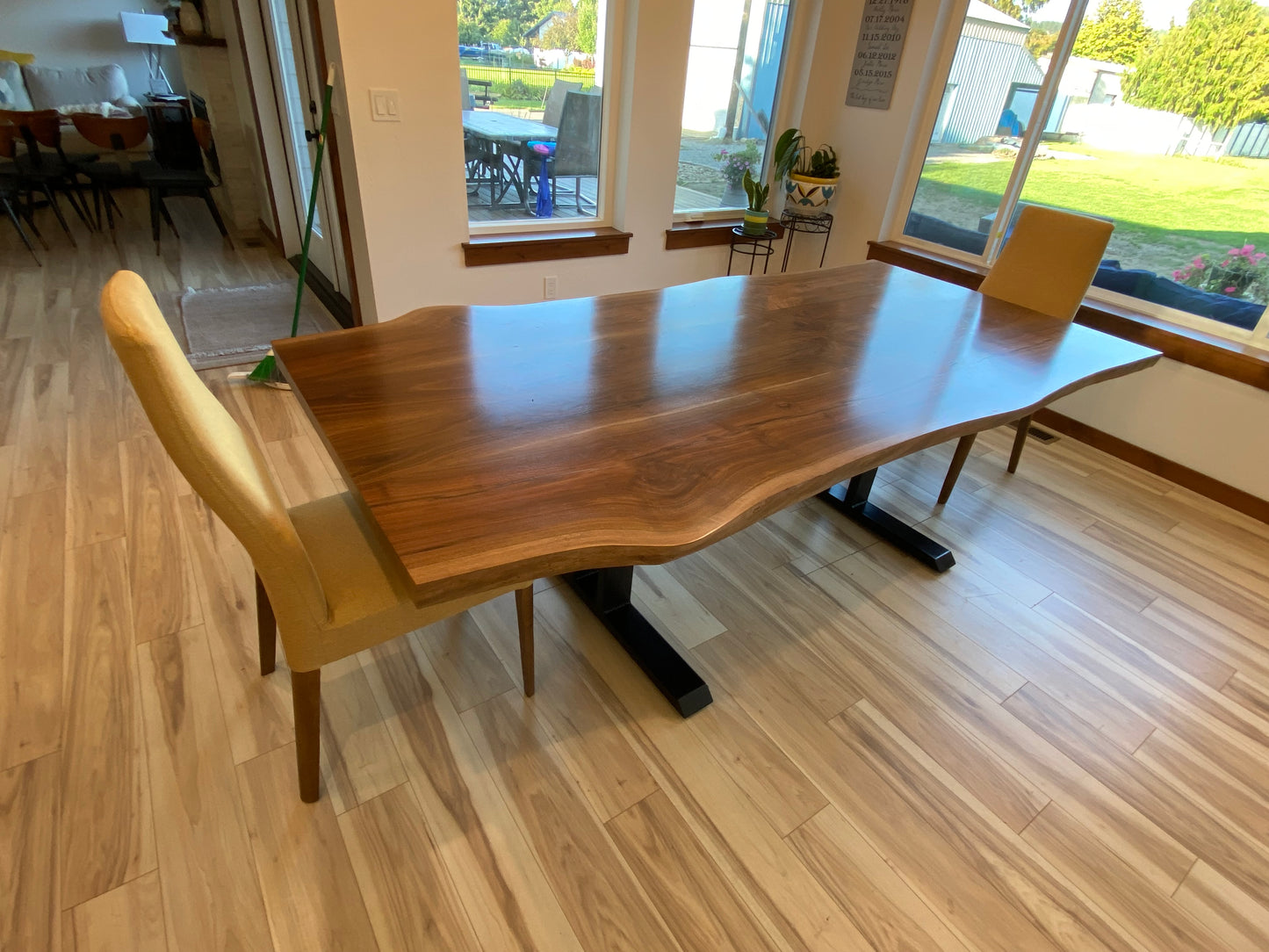 Live Edge Dining Table - Walnut