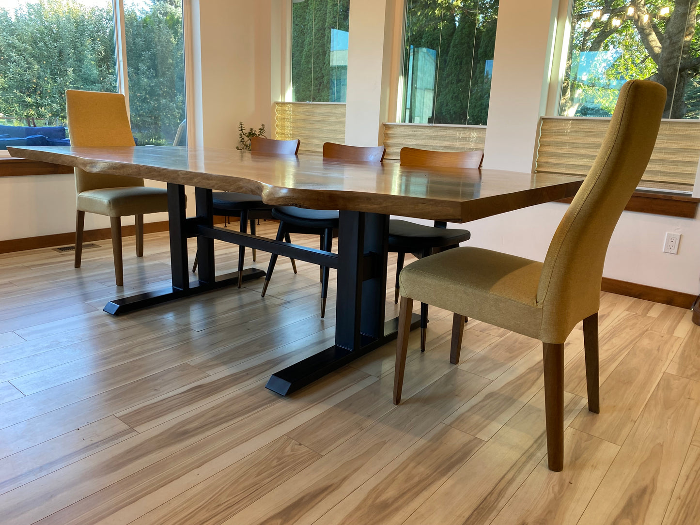 Live Edge Dining Table - Walnut