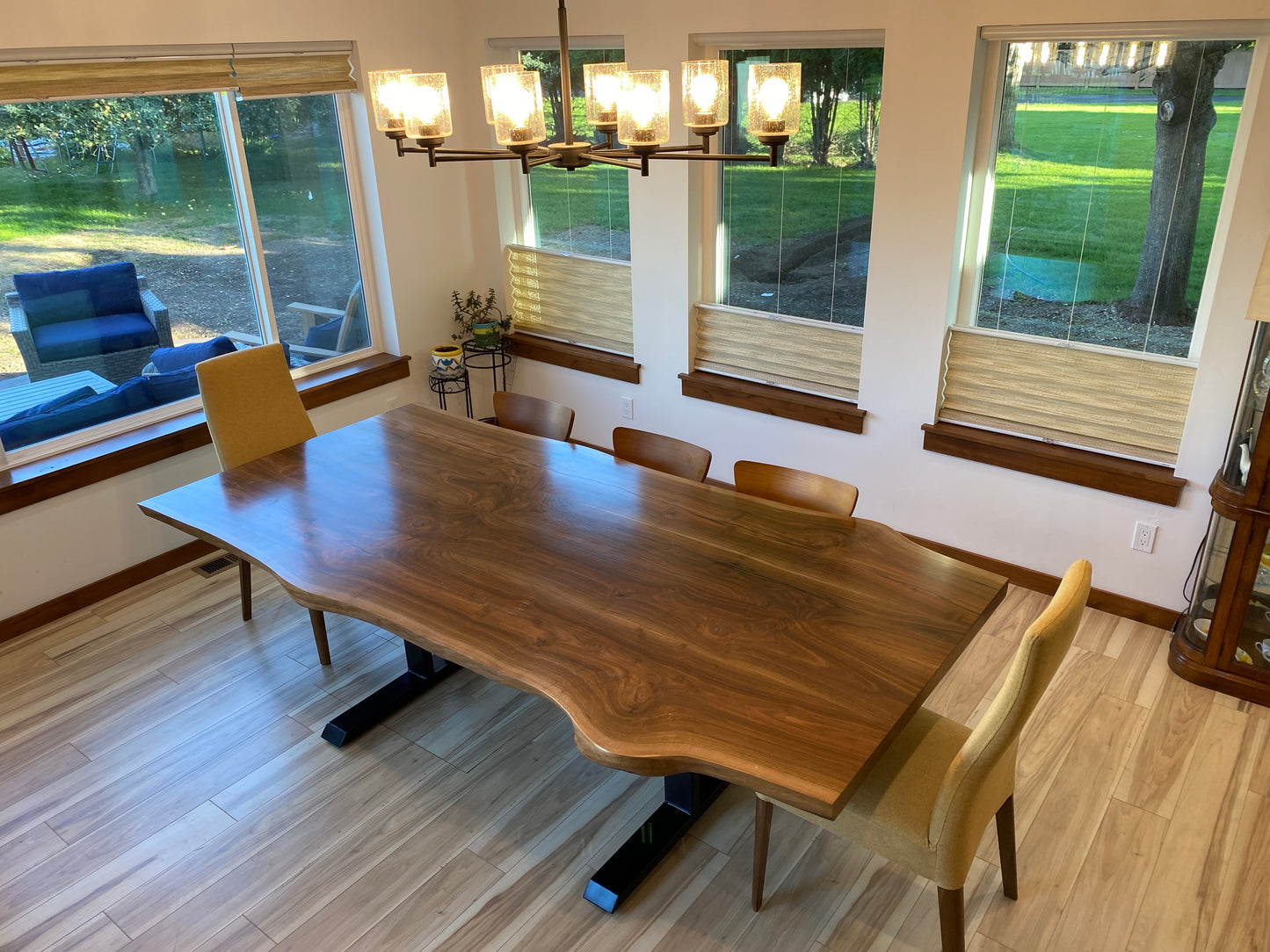 Live Edge Dining Table - Walnut