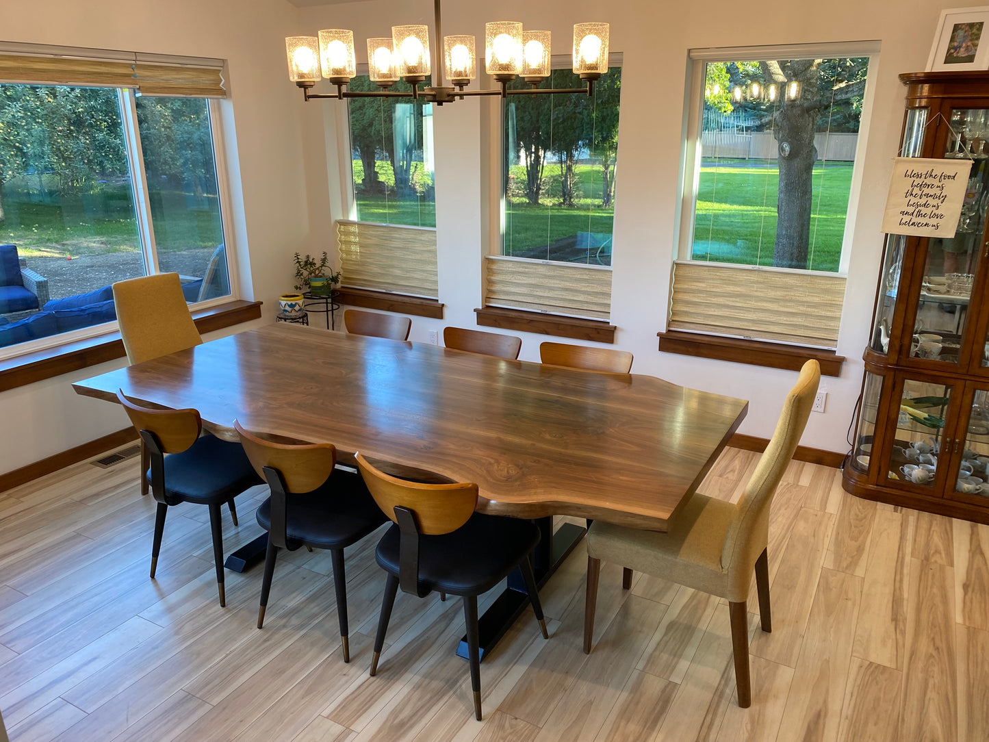 Live Edge Dining Table - Walnut