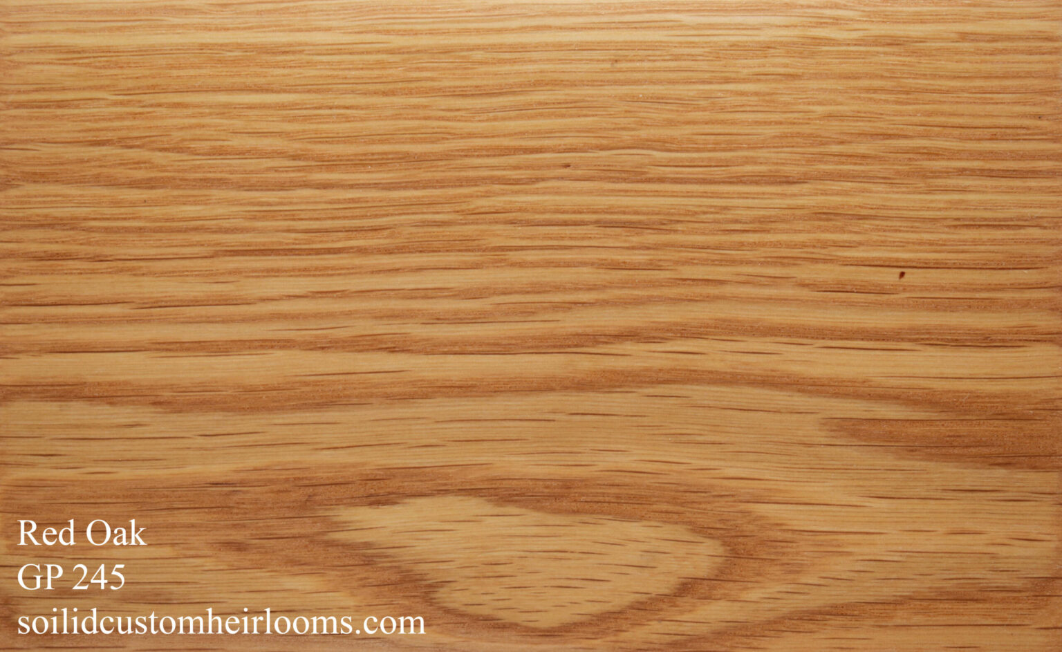 red oak with a honey stain