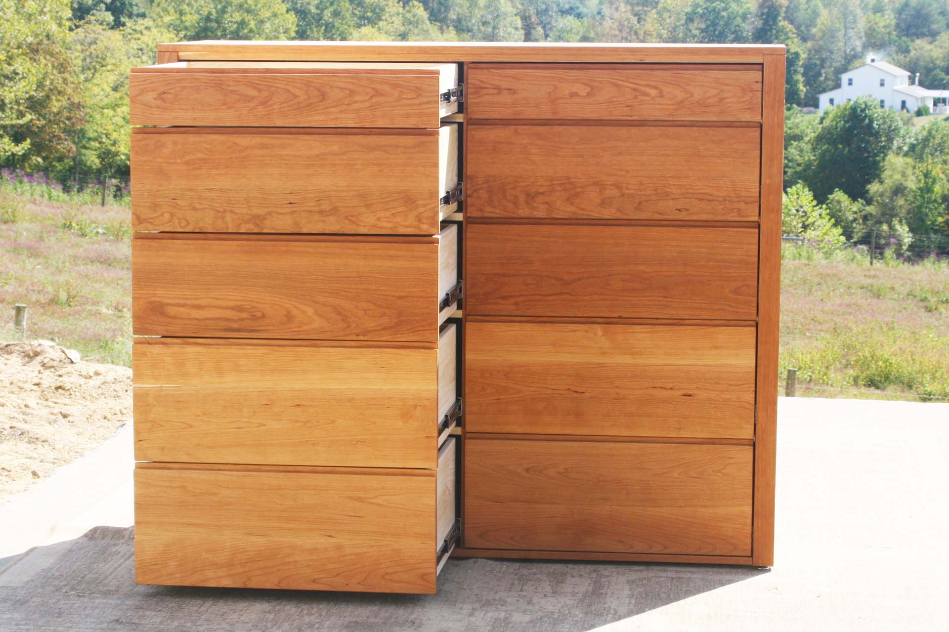 drawers open hardwood 10 Drawer Dresser