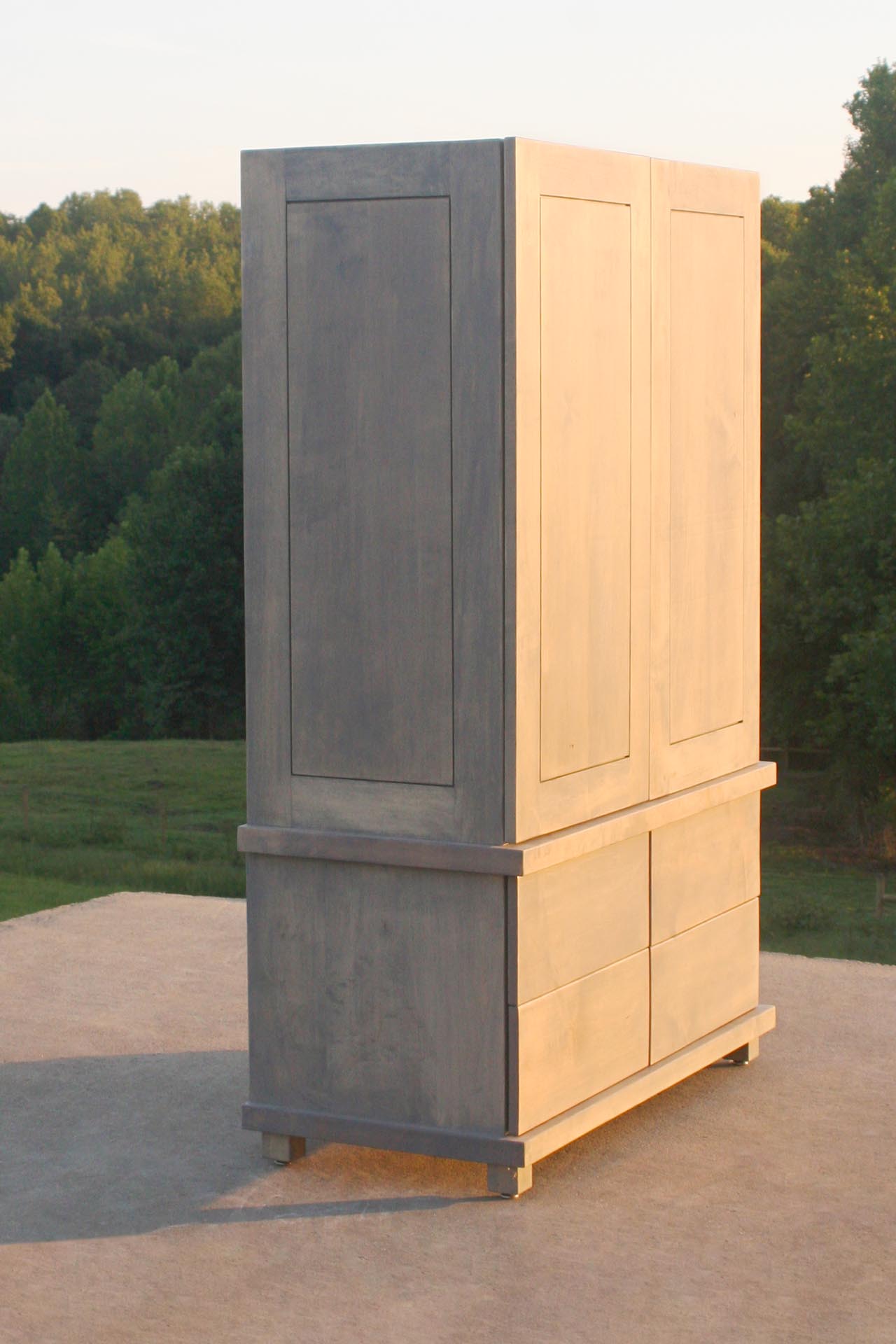 angled view Armoire Dresser