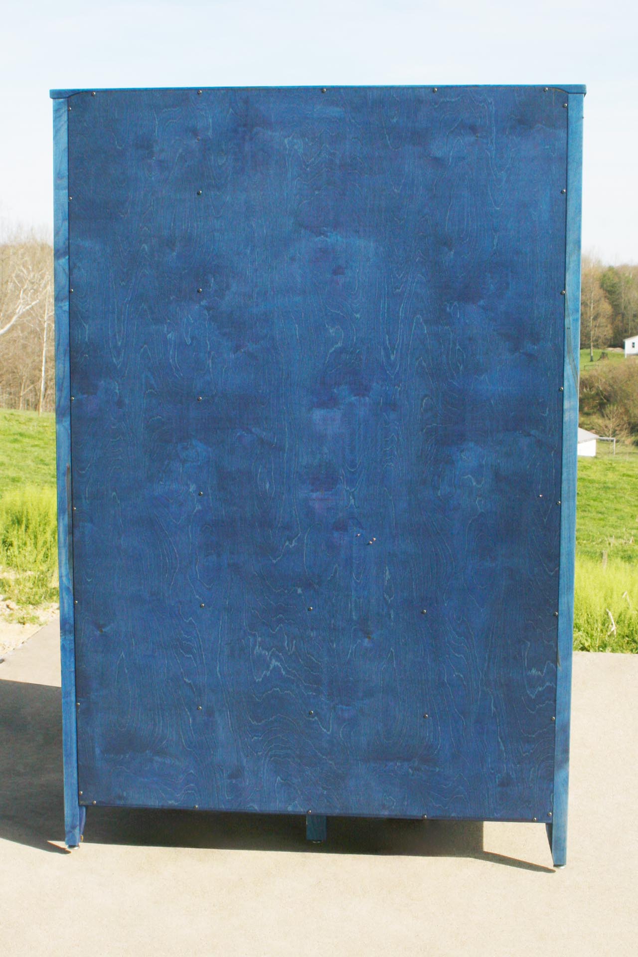 Blue Armoire wiht Four Drawers X4222bb