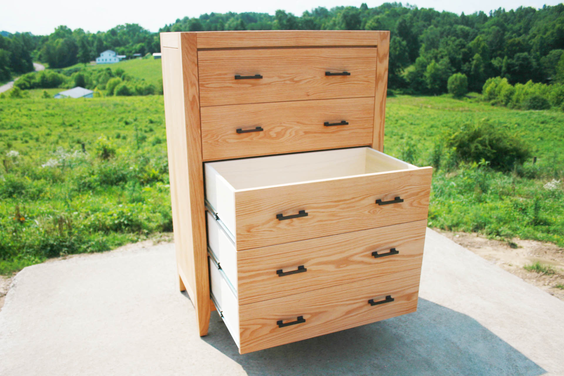 drawers out tall dresser