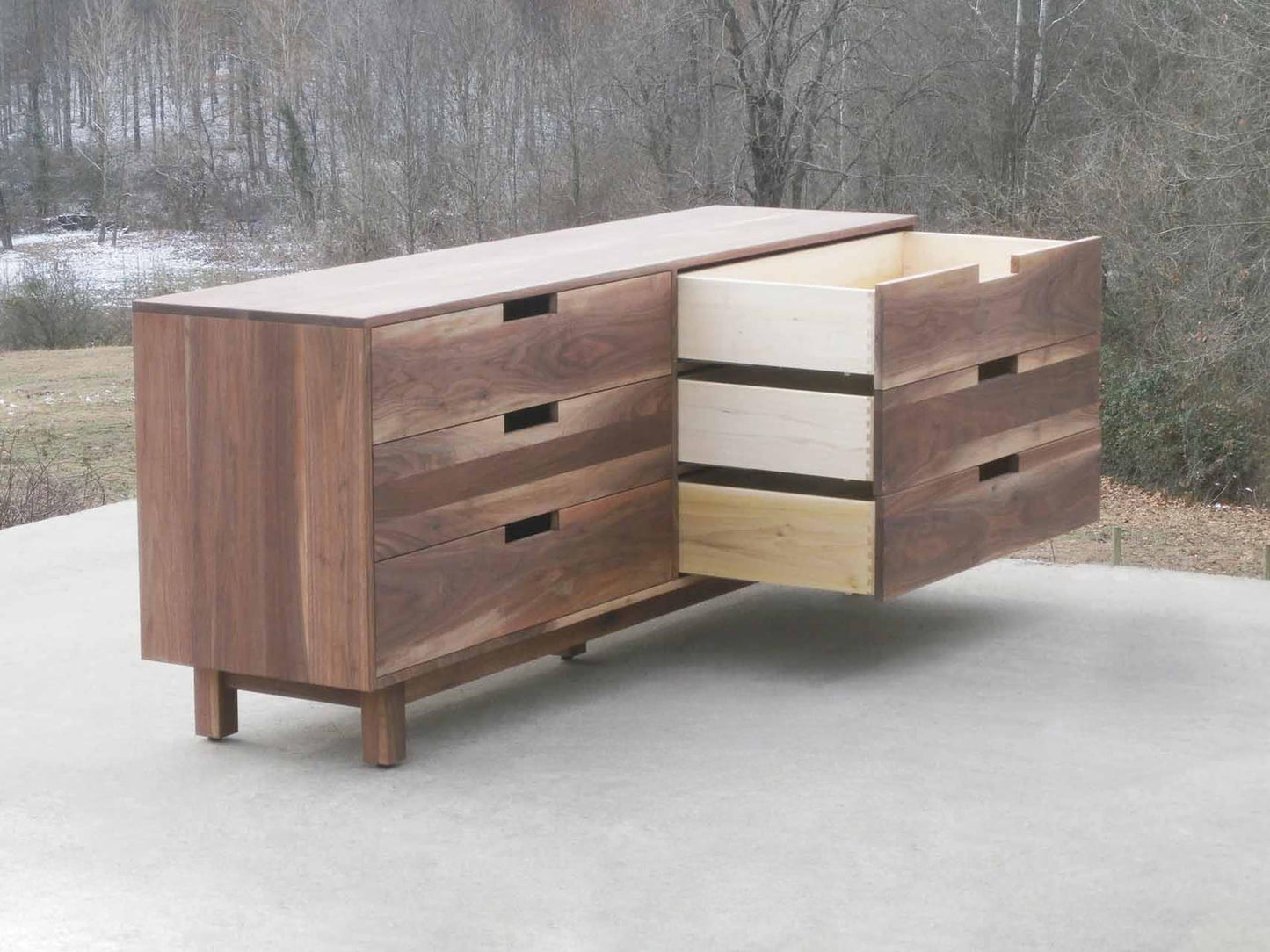 6 drawer double dresser drawers out