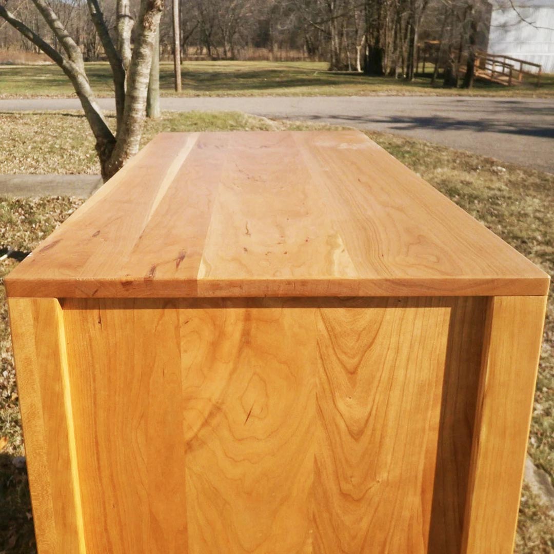 hardwood dresser top flat