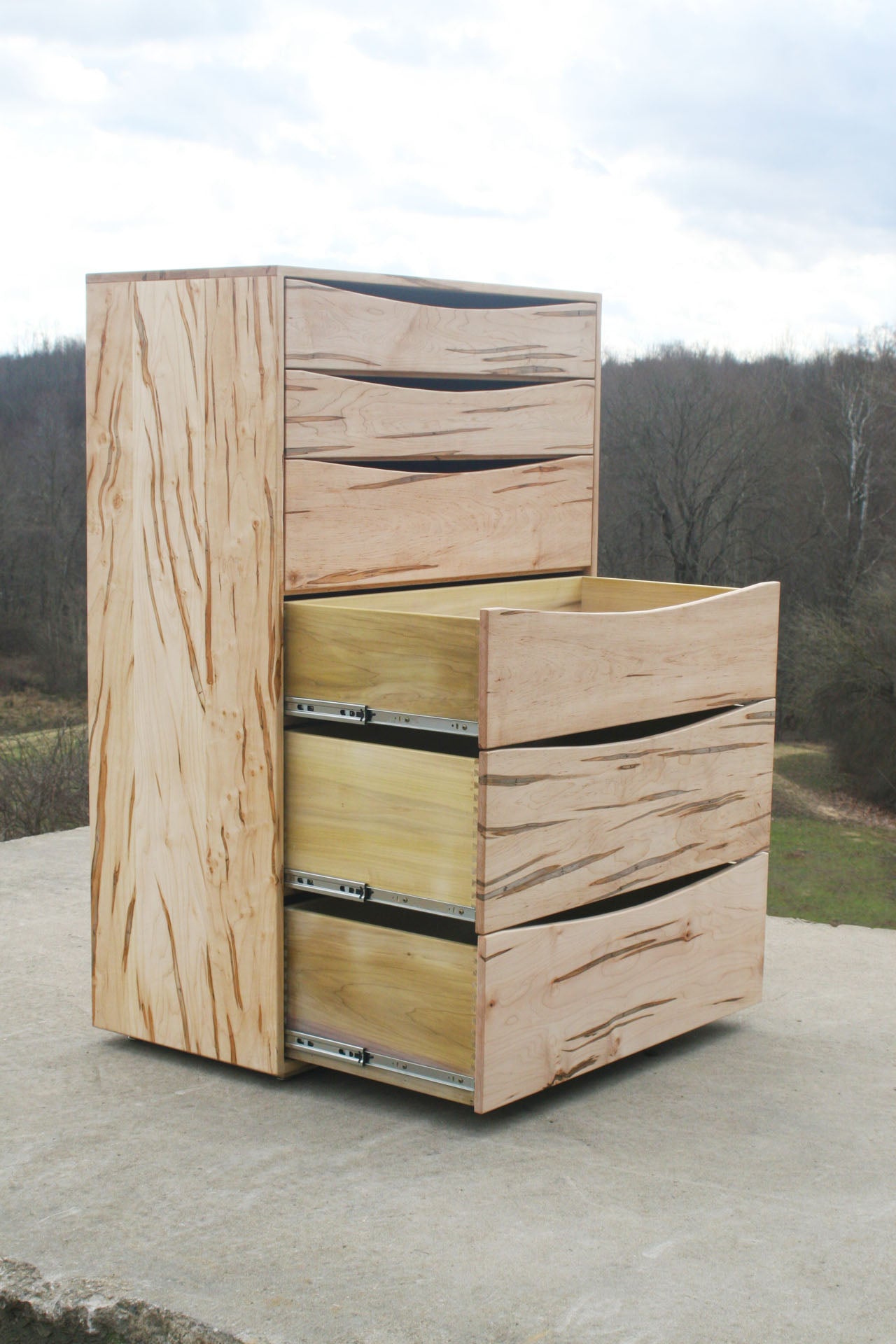 tall dresser with 6 deep drawers bottom drawers open