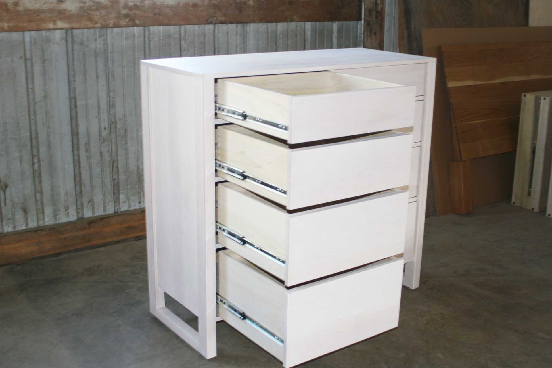American made dresser drawers open