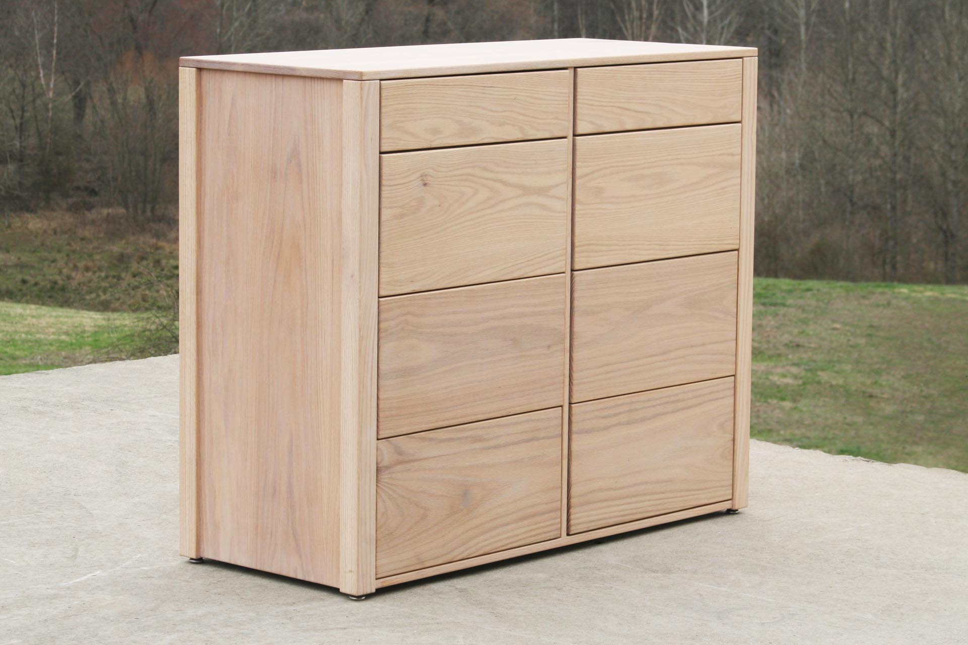 dresser with storage in maple