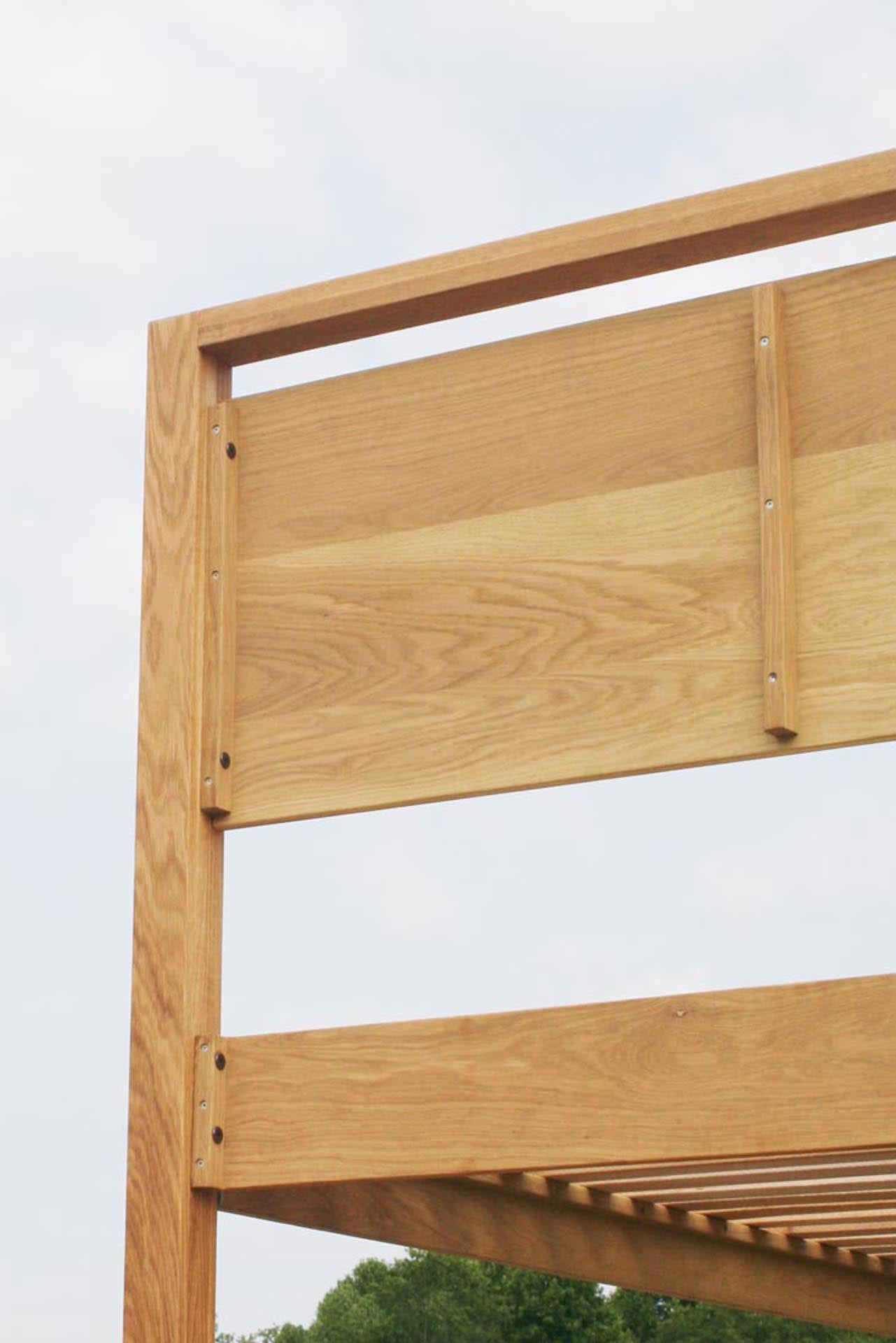 back of platform bed headboard