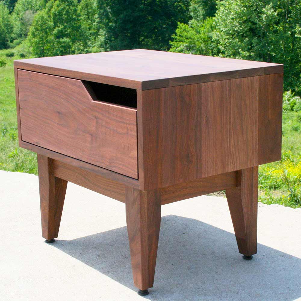 small nightstand side view