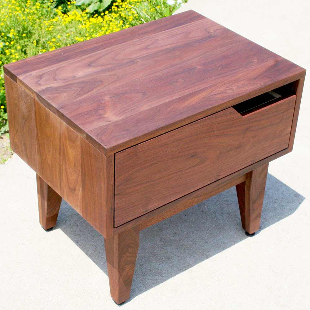 walnut small nightstand top