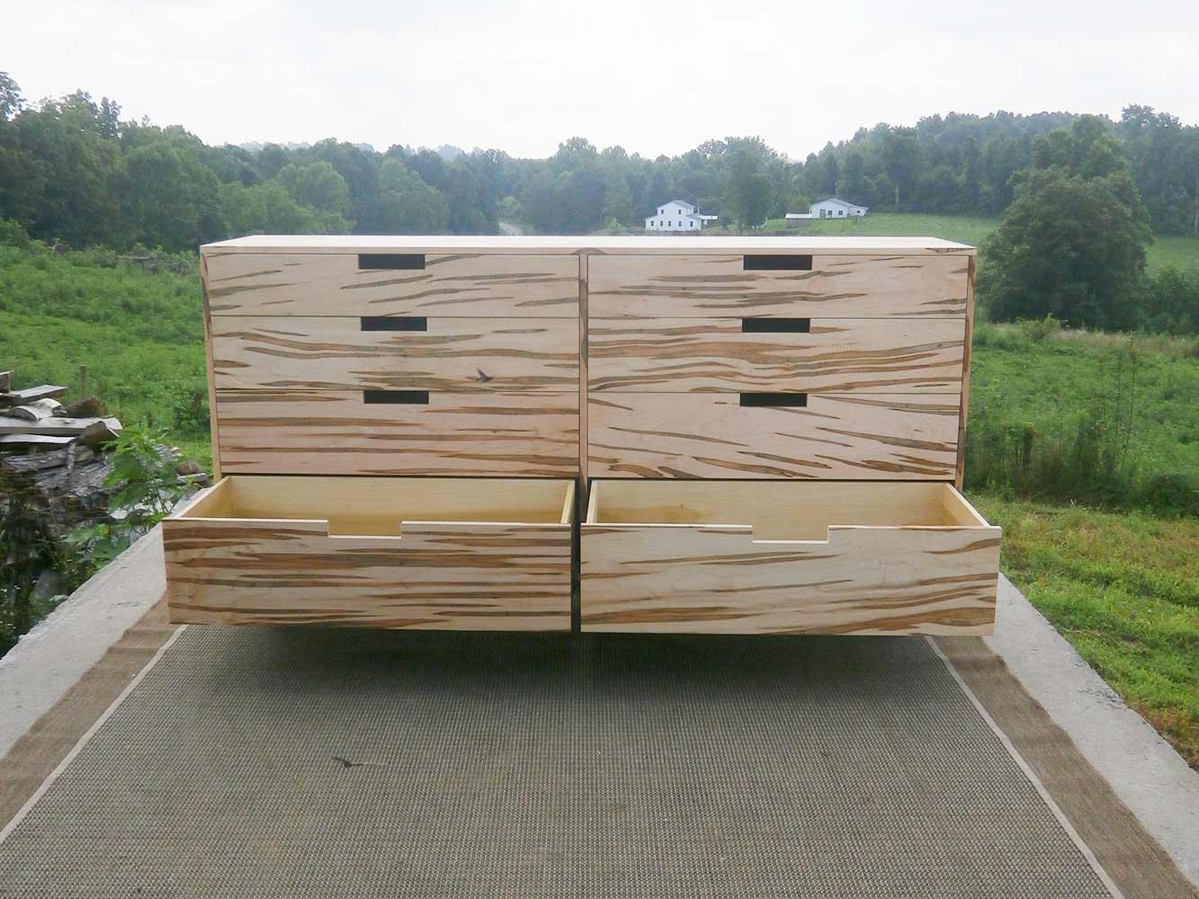 drawers open tall chest of drawers with 6 inset drawers cut out pulls and flat sides
