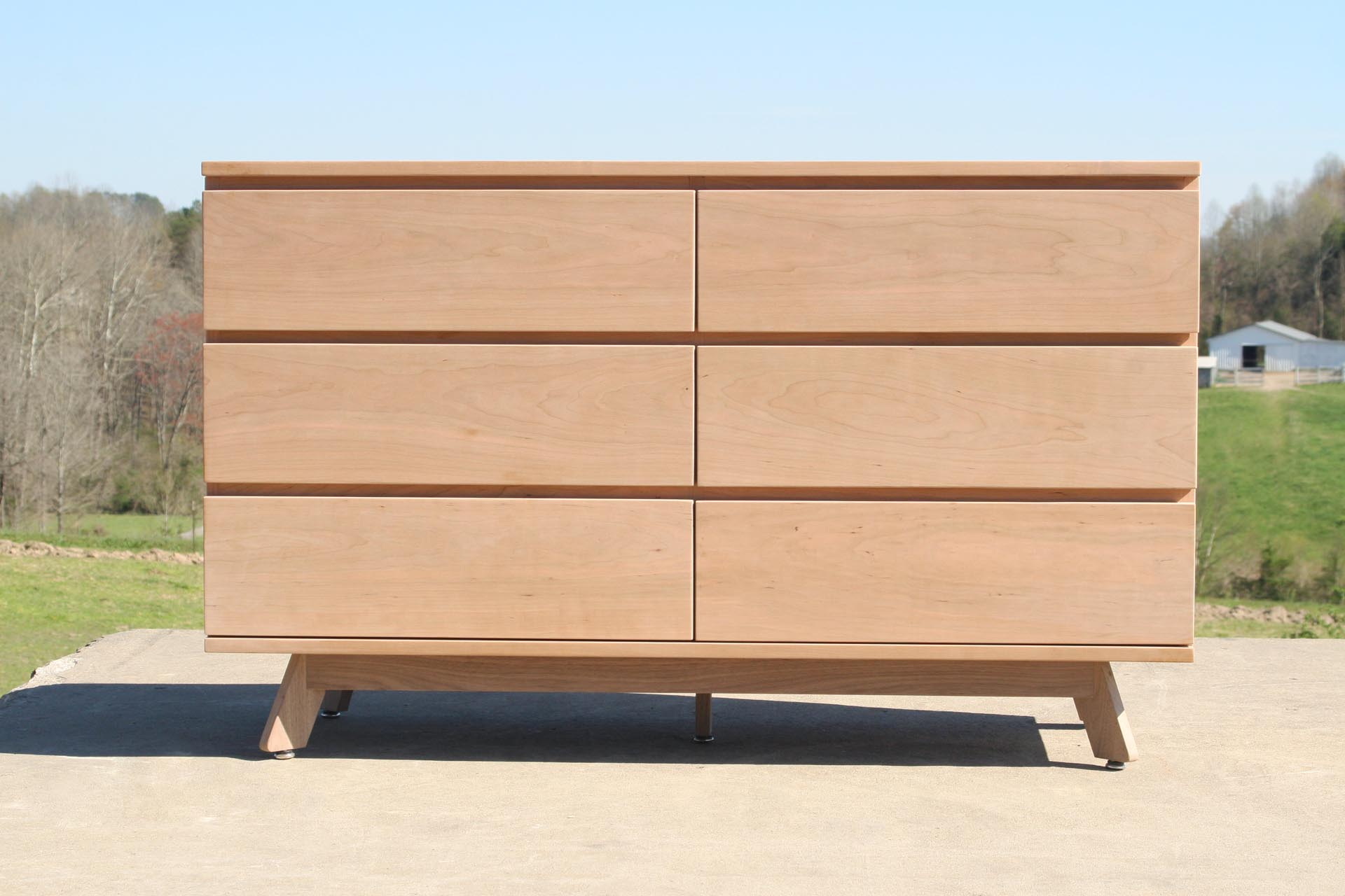 6 drawer mid century modern dresser X6320as