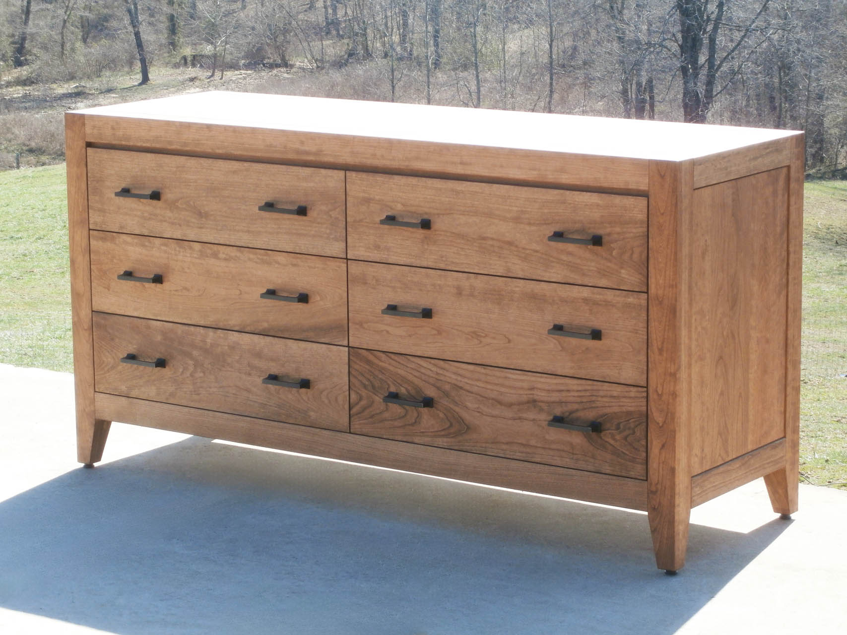 Dresser with 6 drawers and thick frame X6320b