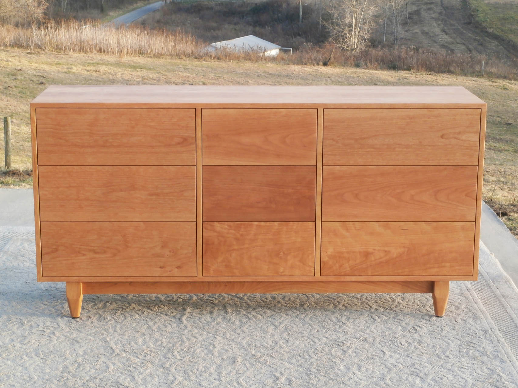 9 Drawer Chest of Drawers with Inset Drawers and Flat Sides X9330fa